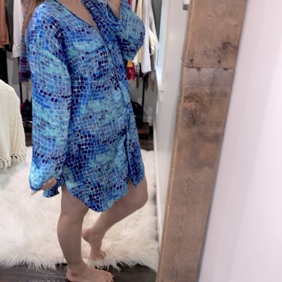 Victorias Secret blue sleep shirt size large - Picture 2 of 6